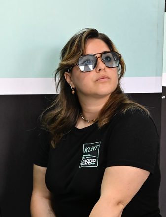 KLINT Racing Team member in team shirt